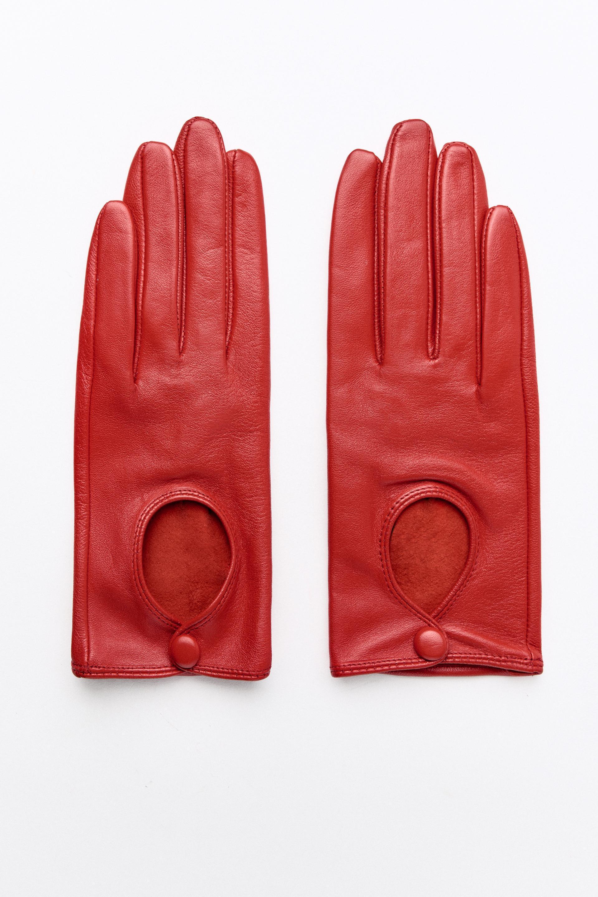 SHORT LEATHER GLOVES Product Image