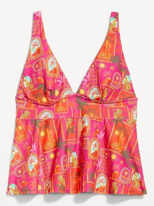 V-Neck Swing Tankini Swim Top Product Image