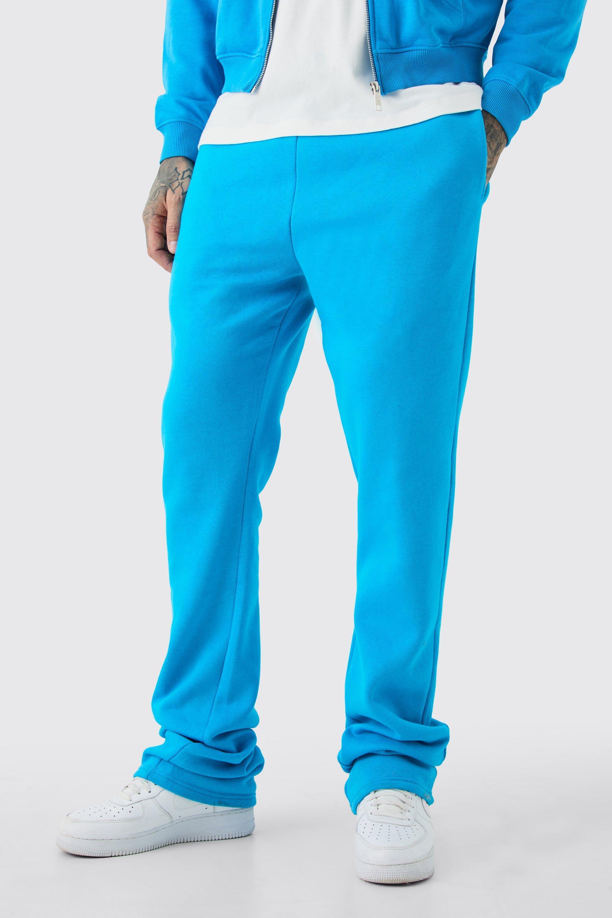 Mens Blue Tall Slim Fit Stacked Jogger, Blue product image