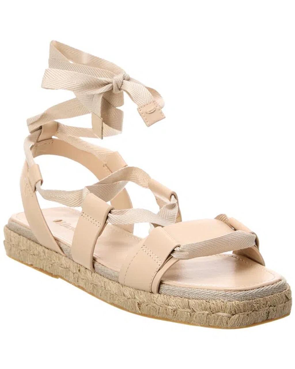 Elide2 Leather Sandal In White Product Image