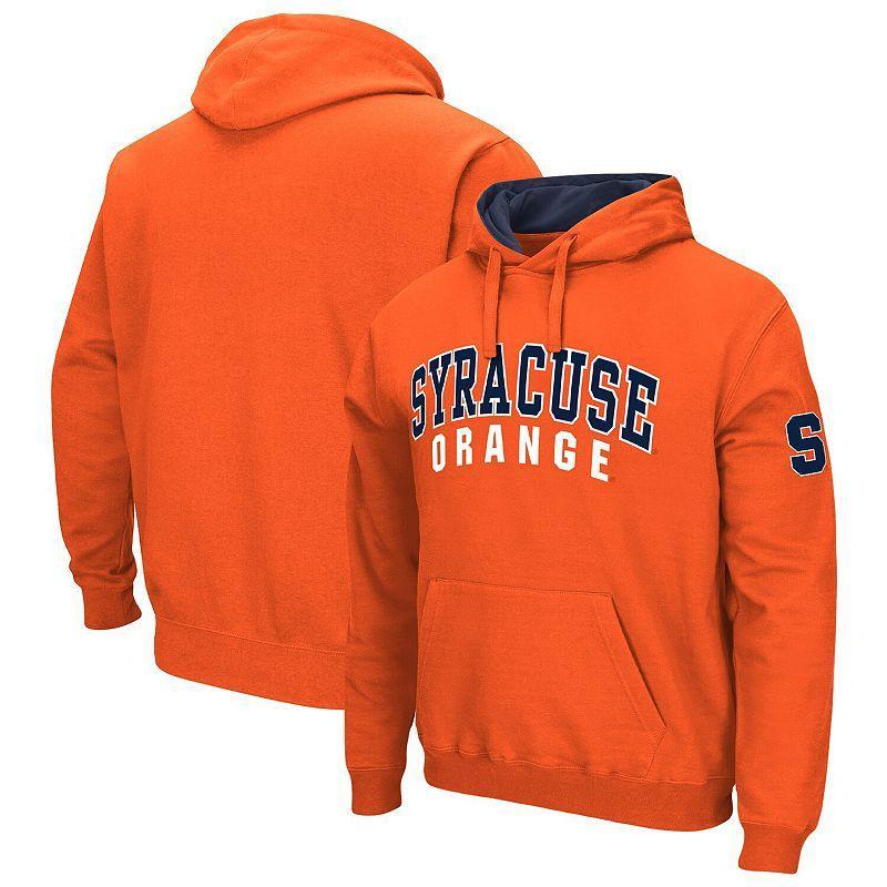 Mens Colosseum Orange Syracuse Orange Double Arch Pullover Hoodie Product Image