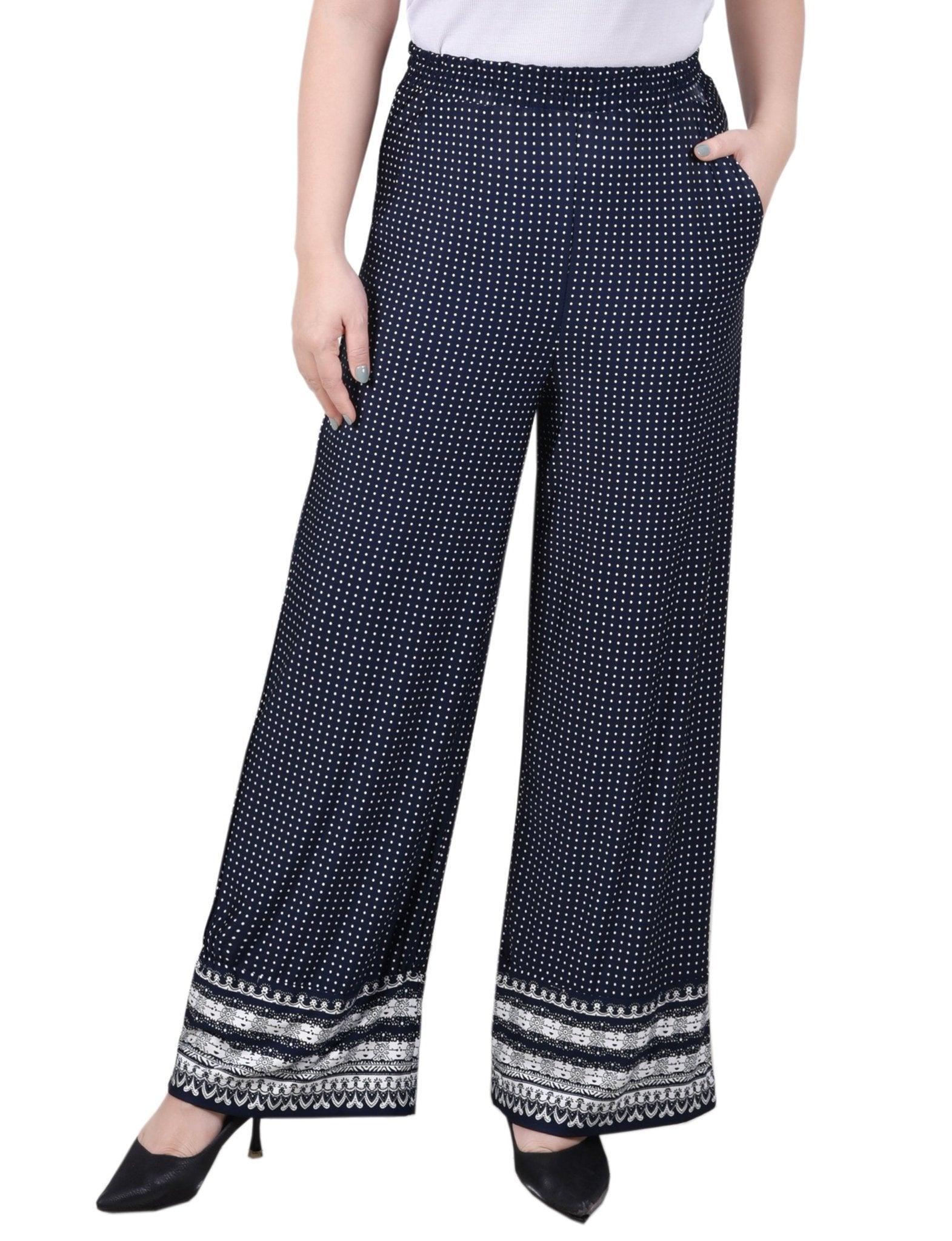 Wide Leg Pull On Pant - Petite Product Image