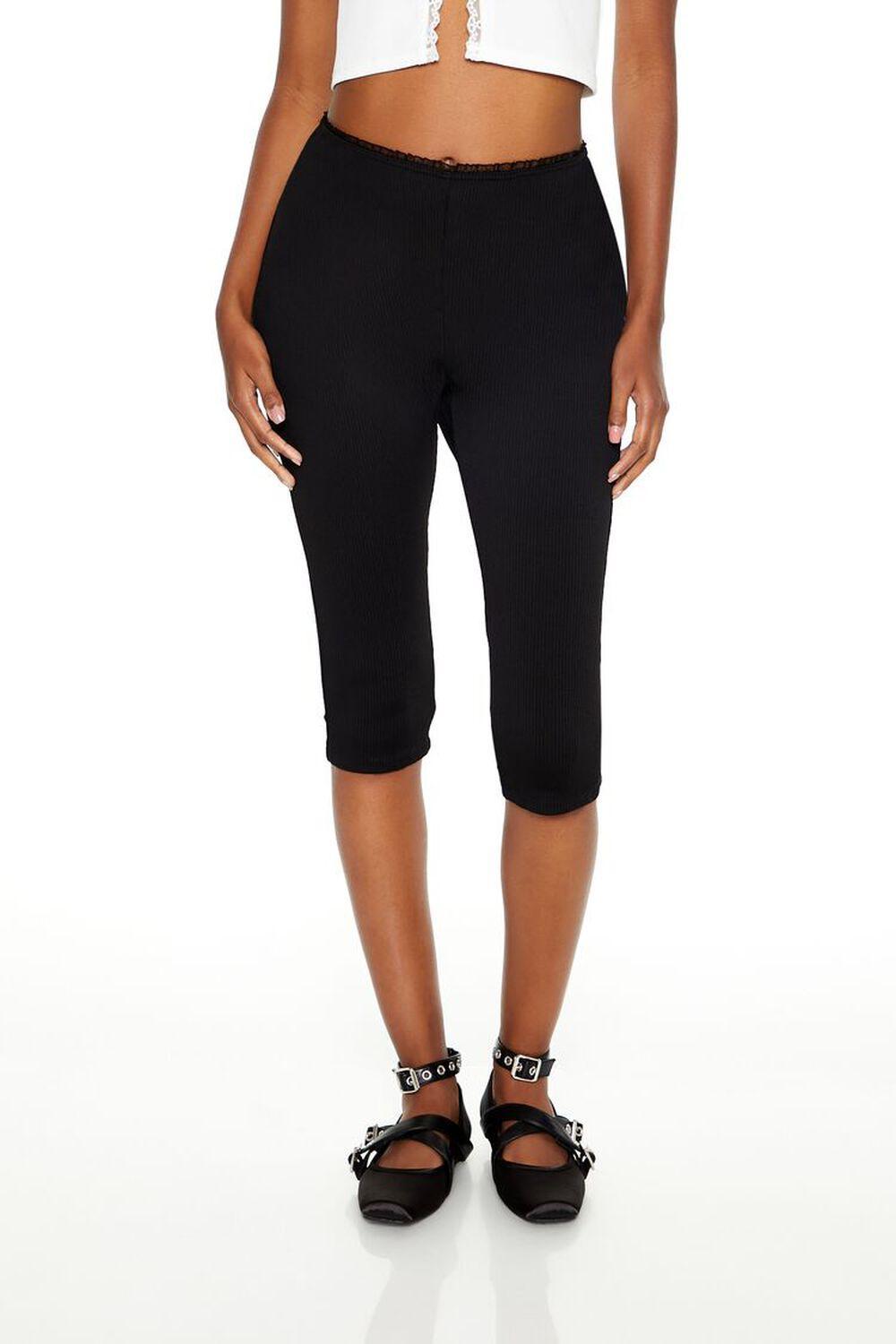 High-Rise Capri Leggings | Forever 21 Product Image