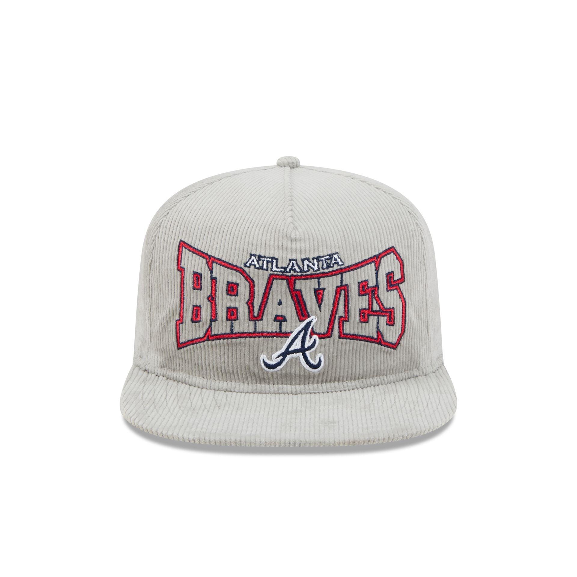 Atlanta Braves Gray Cord Golfer Hat Male Product Image