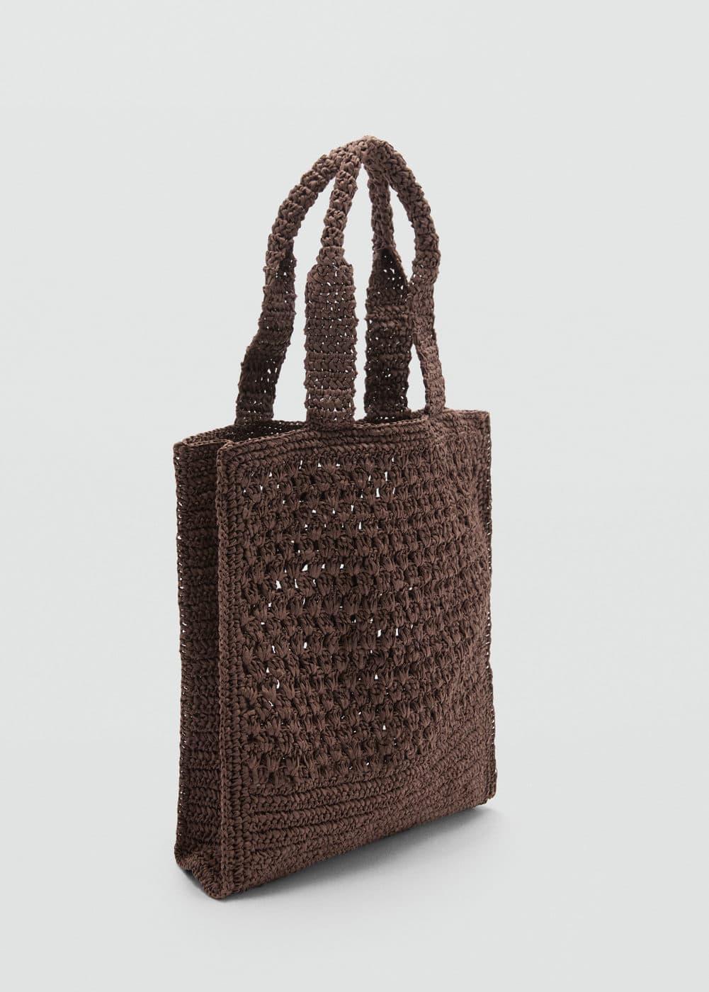 MANGO - Natural fiber shopper bag - One size - Women Product Image