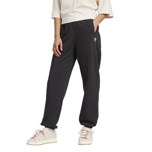 adidas Originals Womens adidas Originals Trefoil Essentials Fleece Lifestyle Pants - Womens Black Product Image