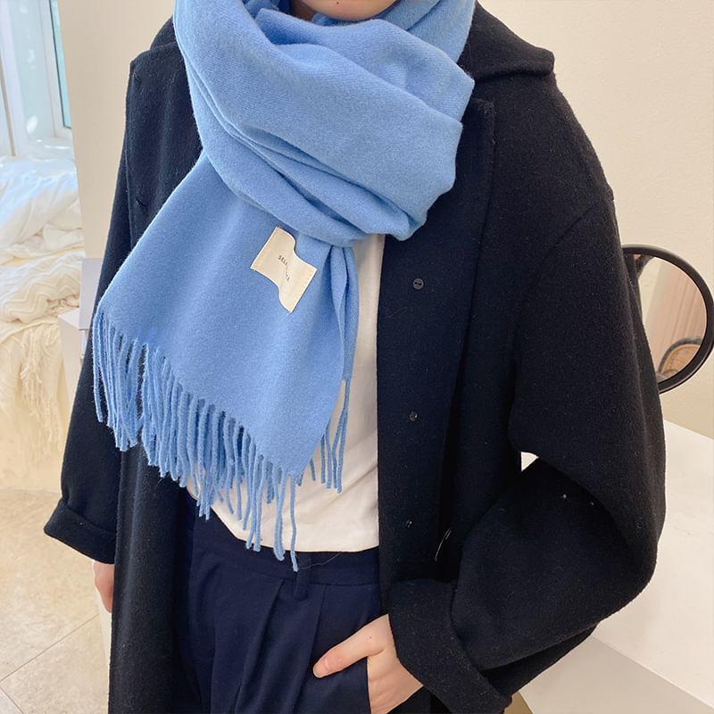 Fringed Plain Scarf product image