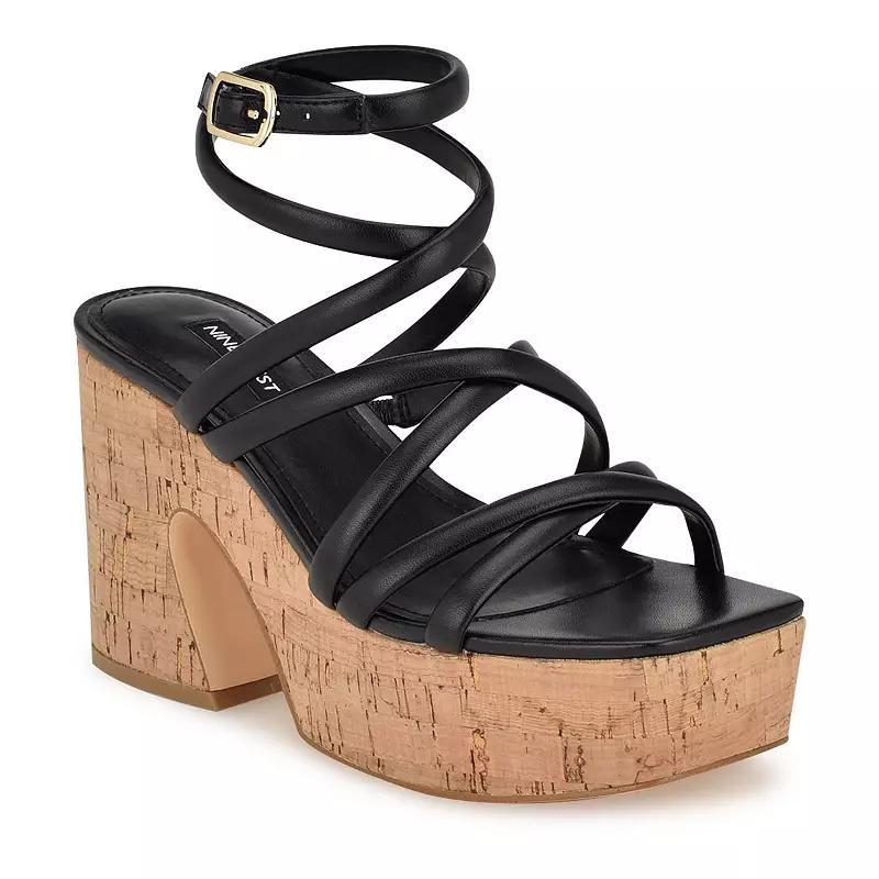 Nine West Corke Ankle Strap Platform Sandal Product Image