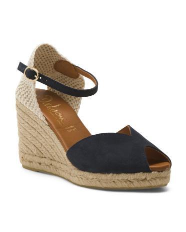 Suede Espadrille Wedge Valenciana Sandals for Women Product Image