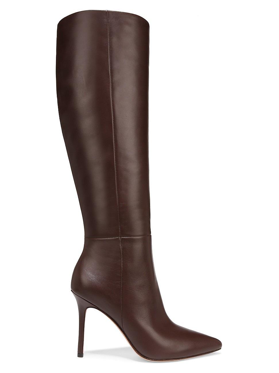 Womens Lisa Leather High-Heel Boots Product Image