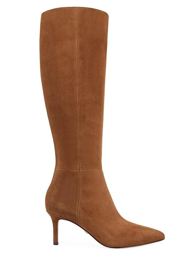 Womens Lisa 70MM Knee-High Wide-Calf Suede Boots Product Image