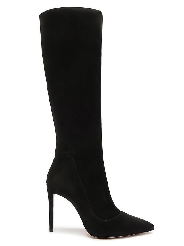 Womens Aline Stiletto Leather Knee-High Boots Product Image