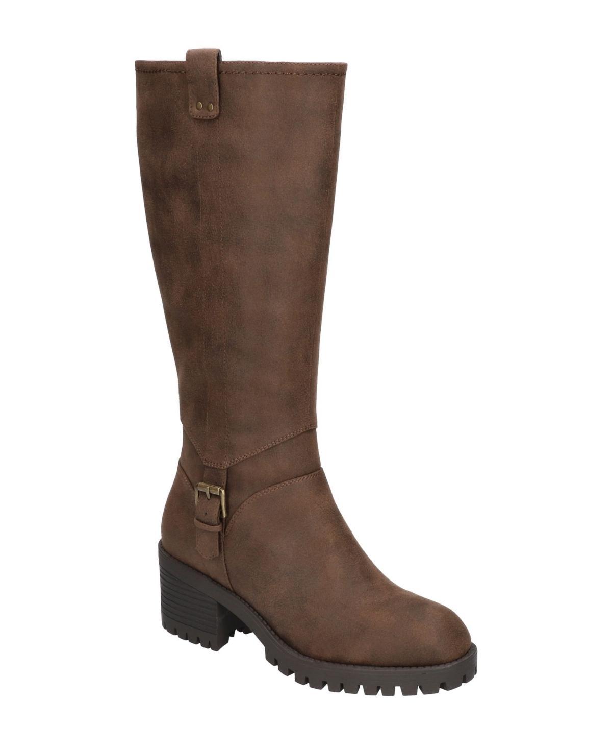 Bella Vita Womens Lorielle Lug Sole Wide Calf Tall Boots product image