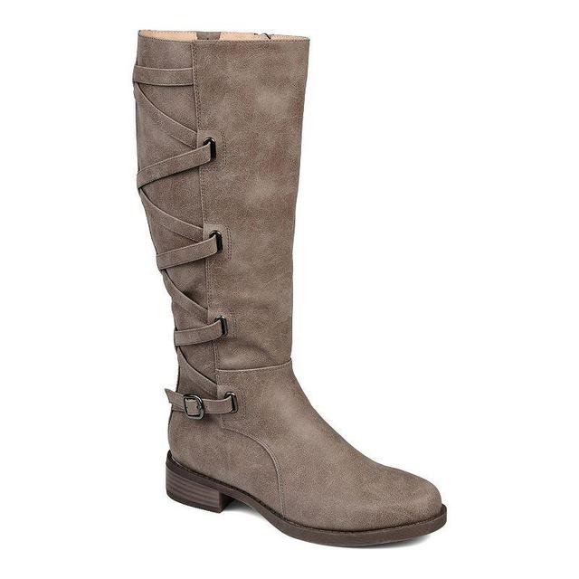 Journee Collection Carly Womens Knee-High Boots Brown Product Image