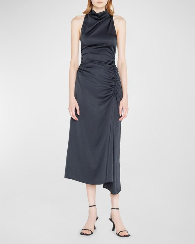 A. L.C. Inez Asymmetric Satin Dress Product Image