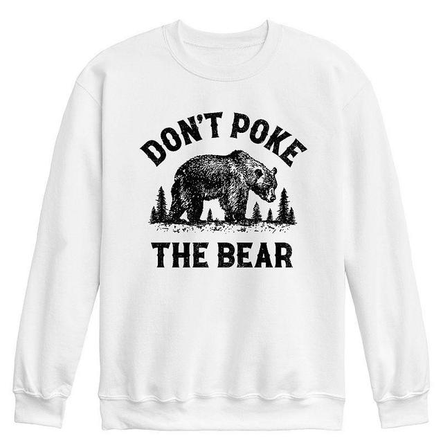 Mens Dont Poke The Bear Graphic Fleece Sweatshirt Product Image