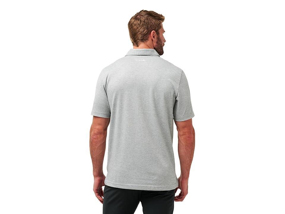 TravisMathew San Fransisco Giants The Zinna Polo (Heather Grey) Men's Short Sleeve Knit Product Image