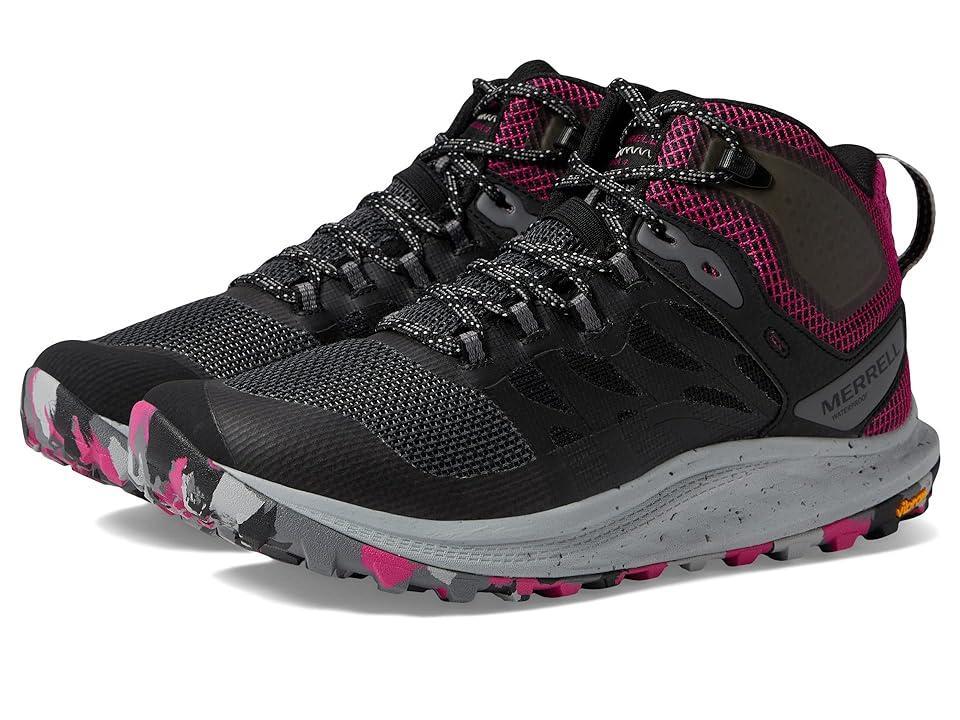 Merrell Antora 3 Mid Wp Fuchsia) Women's Shoes Product Image