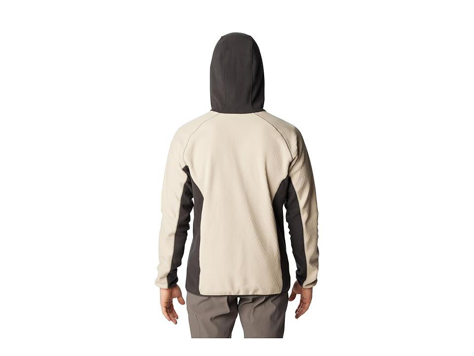 Columbia Outdoor Tracks Hooded Full Zip (Dark Stone/Shark) Men's Clothing Product Image