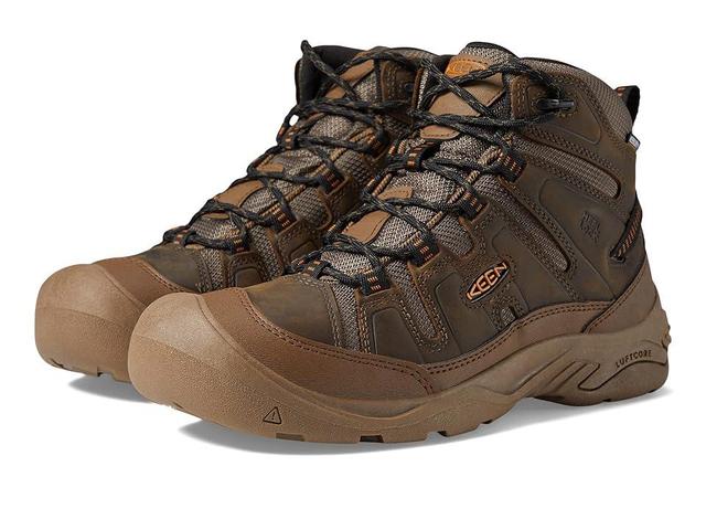 KEEN Circadia Mid Waterproof (Bison/Brindle) Men's Waterproof Boots Product Image