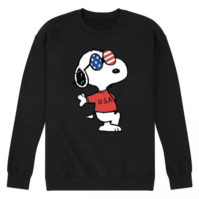 Mens Peanuts Snoopy Americana Graphic Sweatshirt Product Image