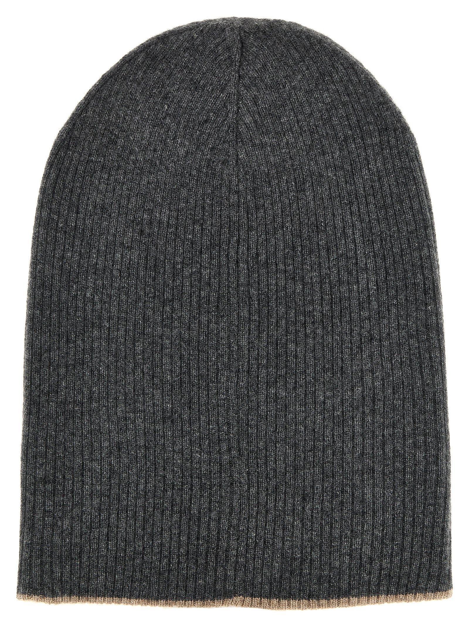 Reversible Beanie In Brown Product Image