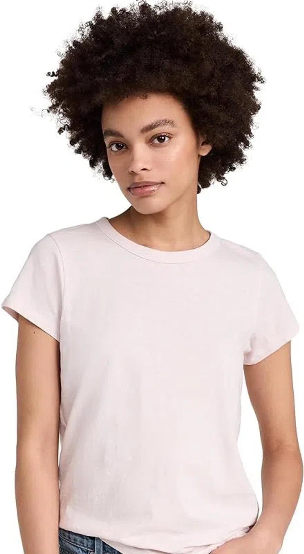 The Slub Tee Blush In Pink Product Image