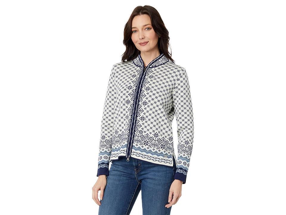 Dale Of Norway Women's Solfrid Feminine Jacket - Small - Dawn Pink / Off White / Flint Grau Product Image