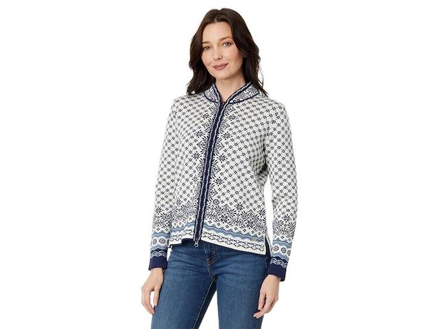 Dale Of Norway Women's Solfrid Feminine Jacket - Small - Dawn Pink / Off White / Flint Grau Product Image