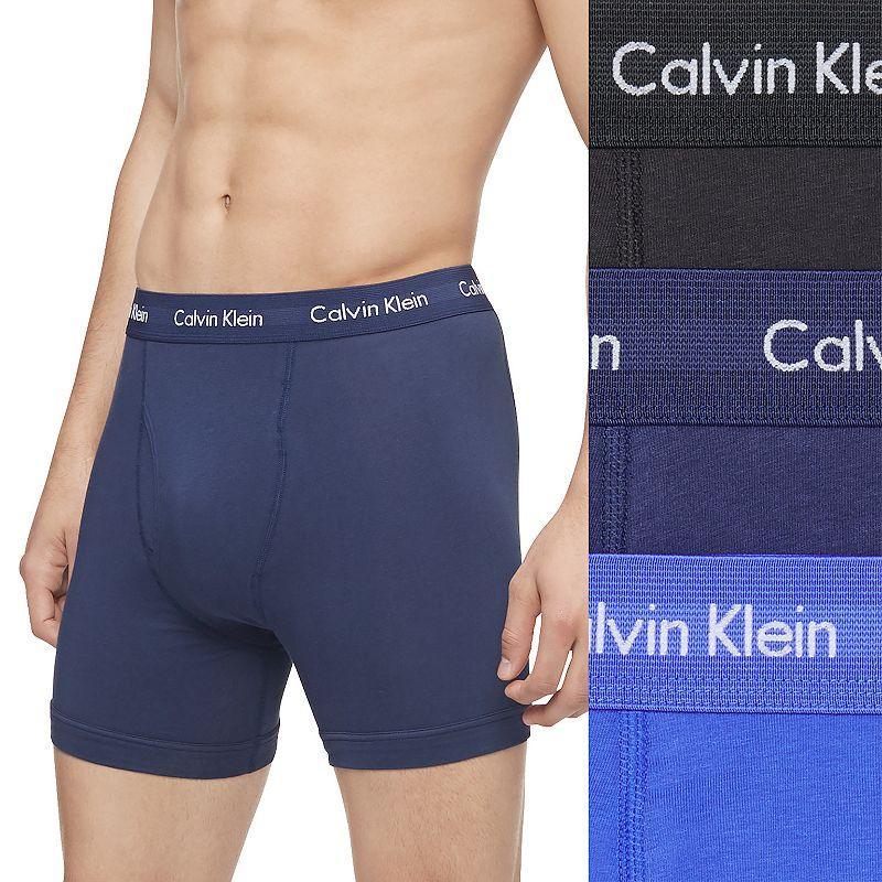 Calvin Klein Cotton Stretch Solid Boxer Briefs 3 Product Image