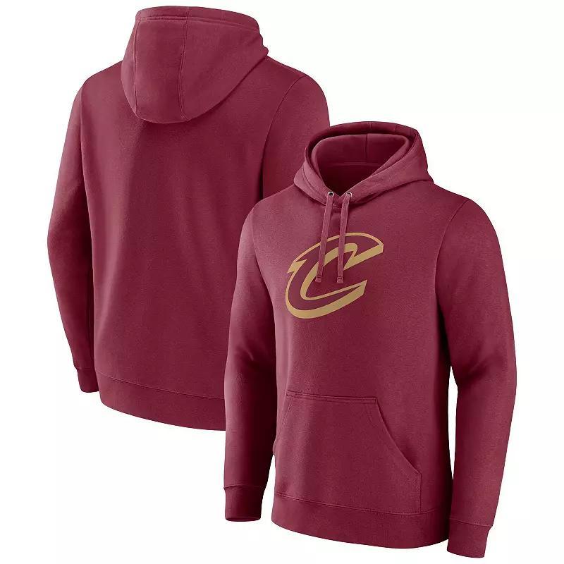 Mens Fanatics Branded Wine Cleveland Cavaliers Primary Logo Pullover Hoodie Product Image