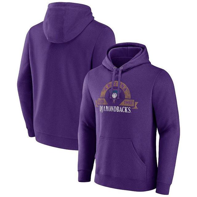 Mens Majestic Arizona Diamondbacks Utility Pullover Hoodie Product Image