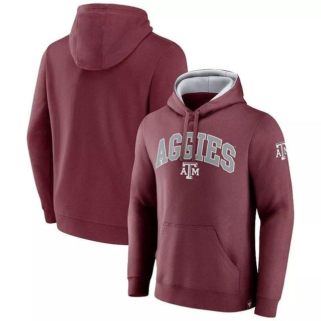 Mens Fanatics Branded Maroon Texas A&M Aggies Arch & Logo Tackle Twill Pullover Hoodie Product Image