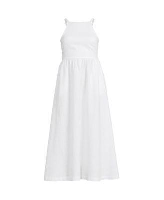 Women's Linen Sleeveless Midi Dress Product Image