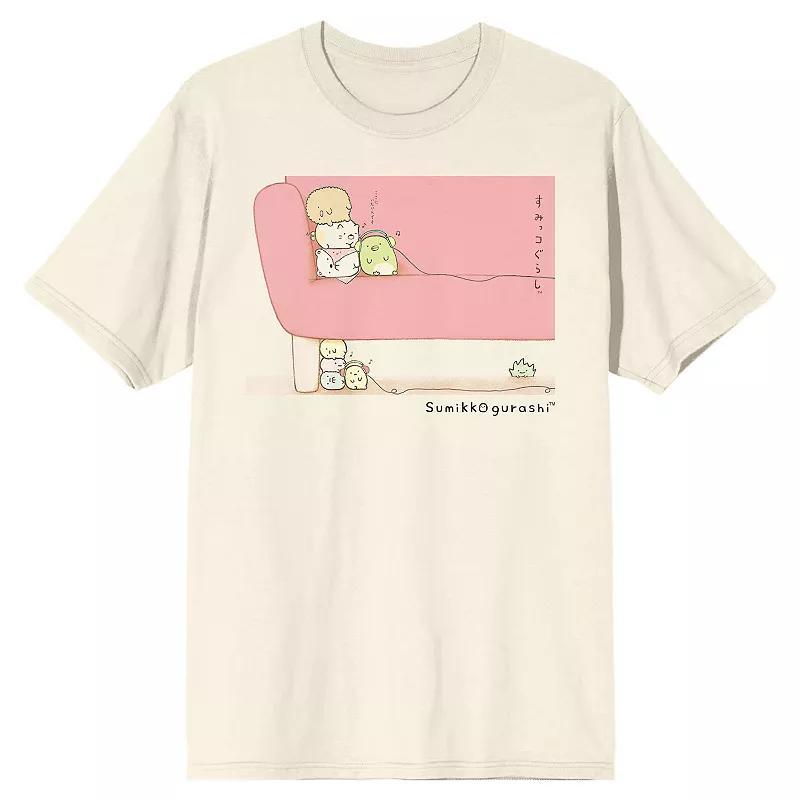 Mens Summiko Gurashi Cute Graphic Tee Beige Product Image