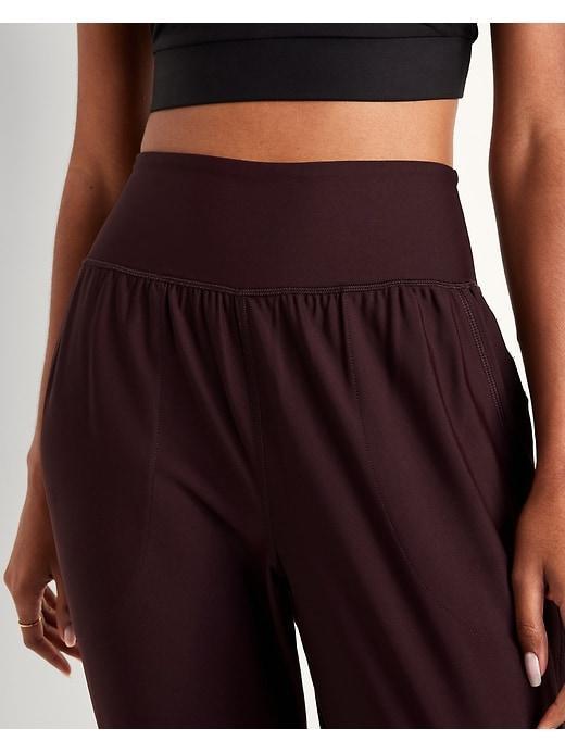 High-Waisted PowerSoft Rib 7/8 Joggers Product Image