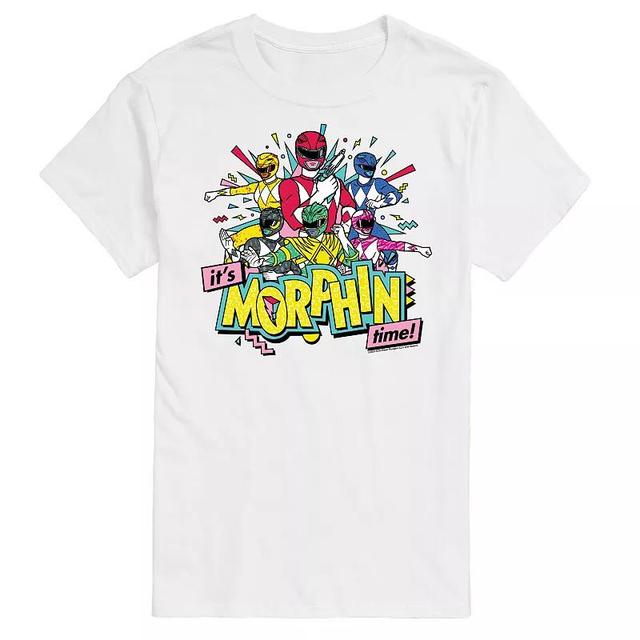 Big & Tall Power Rangers Morphin Time Group Graphic Tee, Mens Product Image