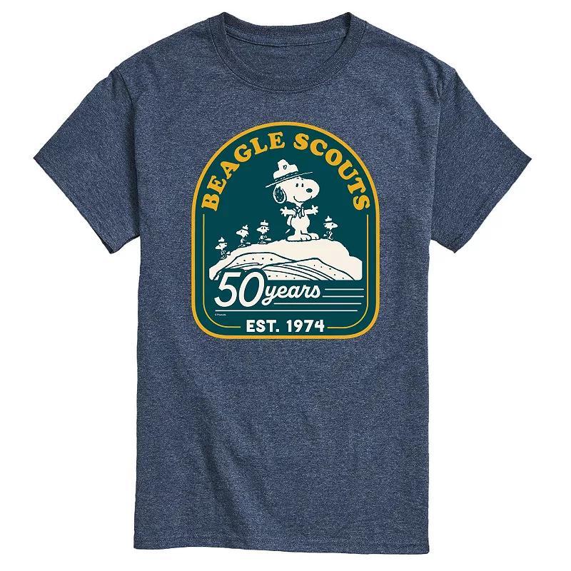 Big & Tall Peanuts Beagle Scouts 50 Years Mountain Graphic Tee, Mens Product Image