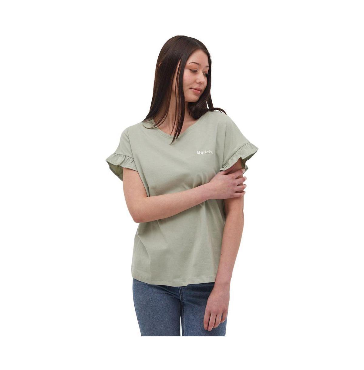 Bench Dna Womens Velmina Ruffle Sleeve Tee Product Image