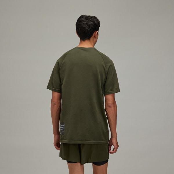 adidas Y-3 Running Short Sleeve Tee Night Cargo L Mens Product Image