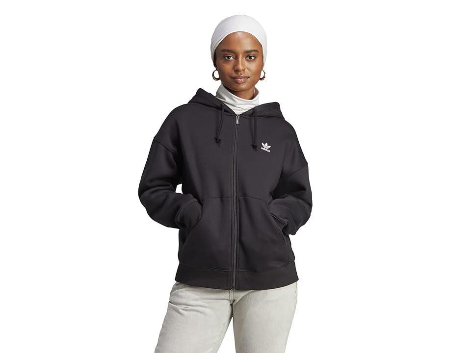 adidas Originals Essentials Full Zip Boyfriend Hoodie Women's Clothing Product Image