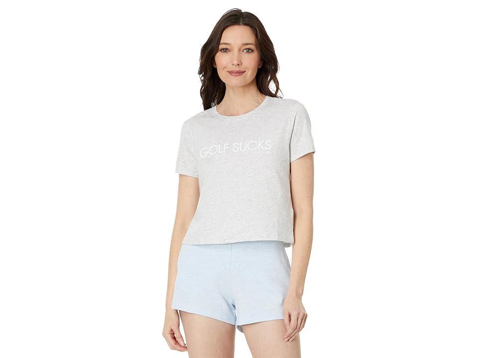 TravisMathew Ten For Ten (Heather Light Grey) Women's Clothing Product Image