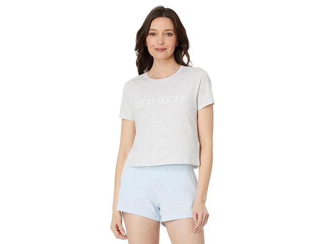 TravisMathew Ten For Ten (Heather Light Grey) Women's Clothing Product Image