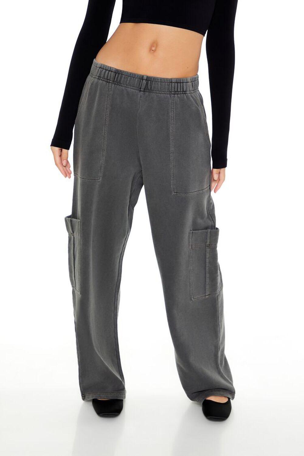 French Terry Wide-Leg Pants | Forever 21 Product Image