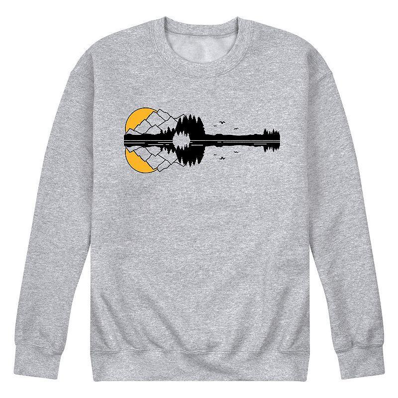 Mens Lake Reflection Guitar Sweatshirt Product Image