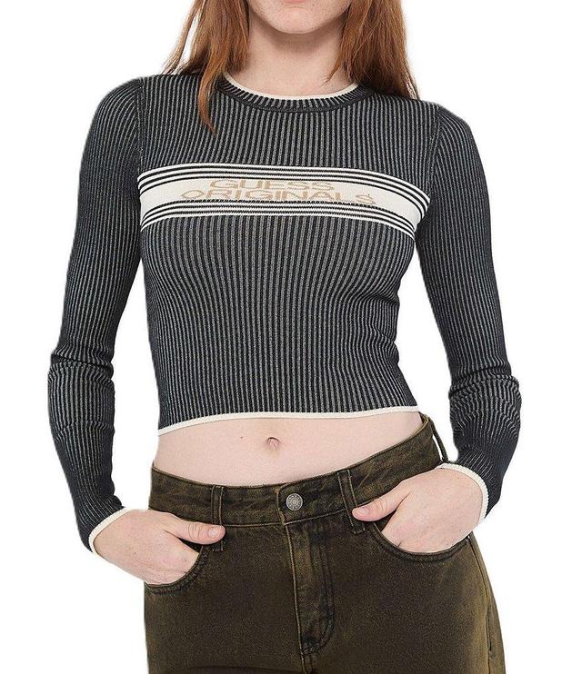 Guess Guess Originals Cropped Jacquard Sweater Product Image