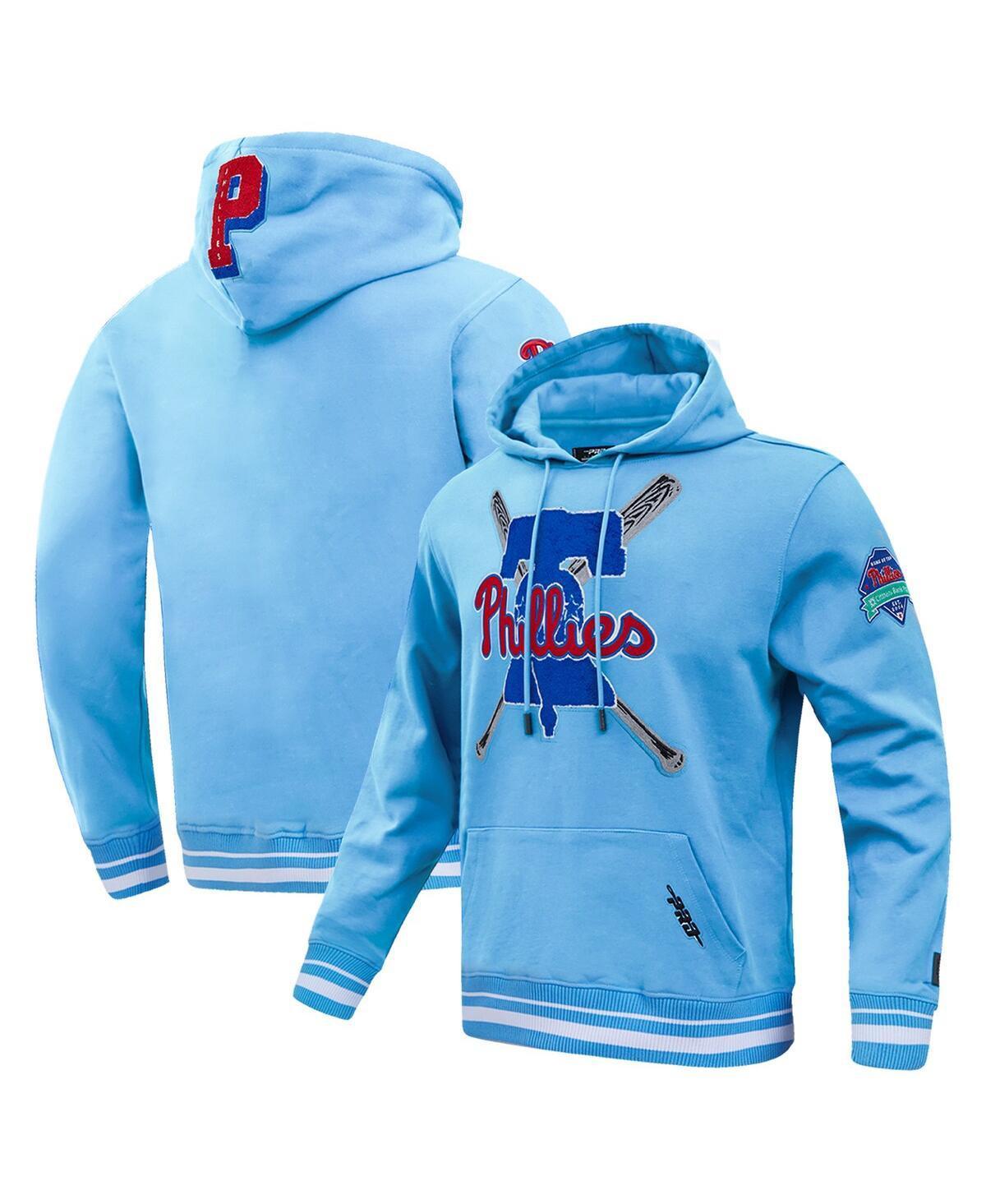 Pro Standard Mens Light Blue Philadelphia Phillies Mash Up Logo Pullover Hoodie Product Image