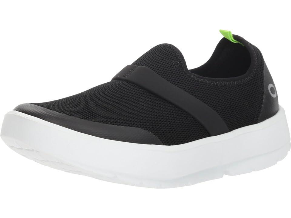 OOFOS Women's OOmg Low Mesh Black) Women's Slip on Shoes Product Image