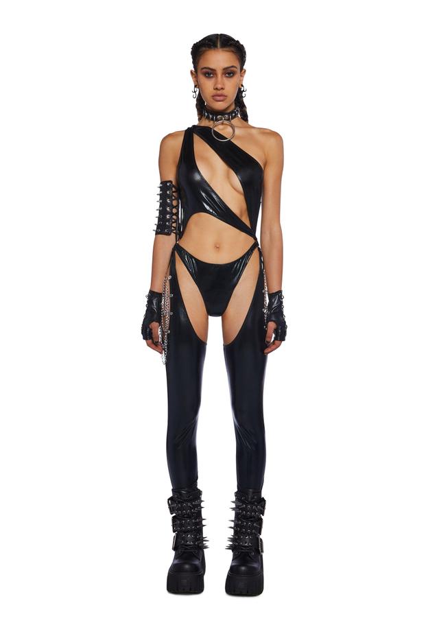 Onyx Prism Moonwalk Cut-Out Catsuit Male Product Image