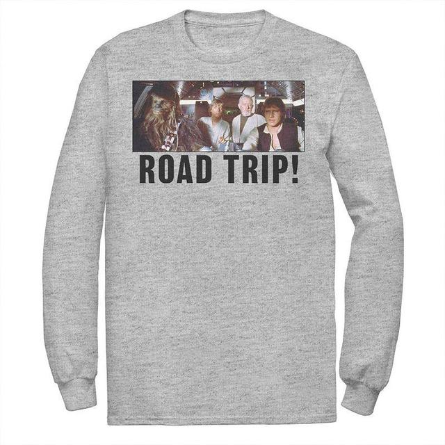 Mens Star Wars Group Shot Road Trip Tee Athletic Grey Product Image